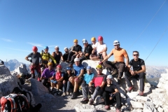 Gruppo alpinistico Cai Trivero,via ferrata per la cima del Monte Paterno, Dolomiti di Sesto